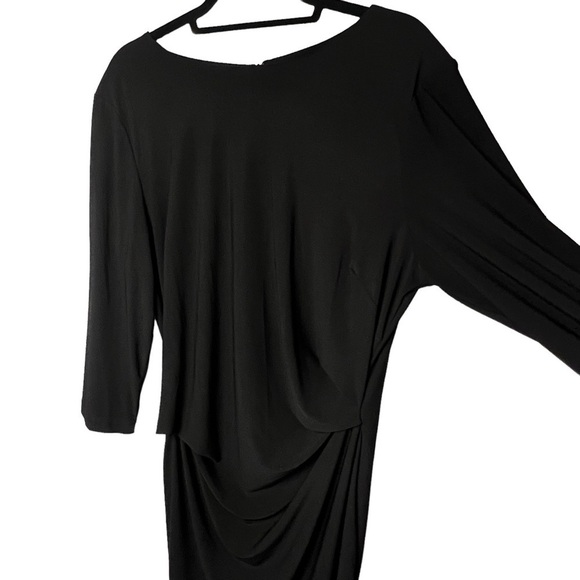 Simply Vera Vera Wang Dresses & Skirts - Simply Vera Wang Womens Black Side Ruched L/S Dress Sz XXL 2XL Formal Holiday